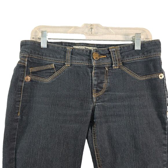 Jolt Low Rise skinny  Jeans Vintage Y2K 90s Size 7 Blue Dark Wash Pockets - Picture 3 of 11